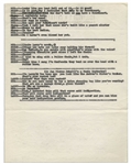 Moe Howard's 4pp. of Three Stooges Sketches With Shemp -- Including ''Chesterfield Finale'' -- Very Good Condition